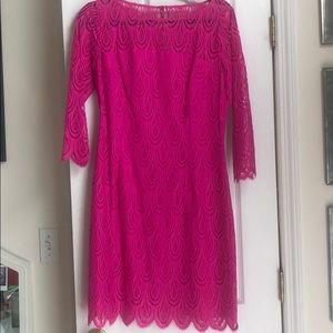 Hot pink lace Lilly Pulitzer dress